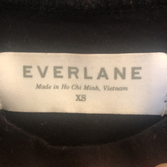 Everlane Black A-line Tee Dress XS - Picture 4 of 6